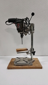 Skill 3/8" Drill Attached to a Home Made Drill Press