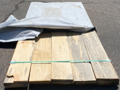 Bunk of 1x10 WW S4S #4 KDHT Lumber