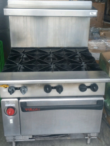 Vulcan Commercial Gas 6-Burner Range With Oven