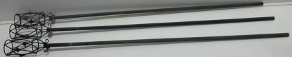 (3) Tiki Torches Black