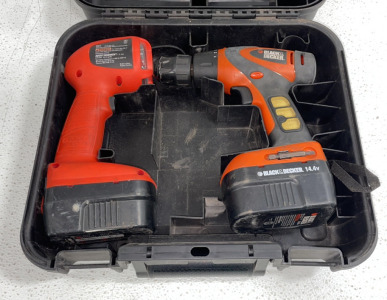 Black&Decker* 14.4v Drill And 14.4v Flashlight