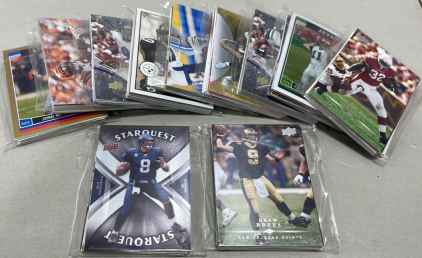 Collection Of Upper Deck NFL Cards Various Dates