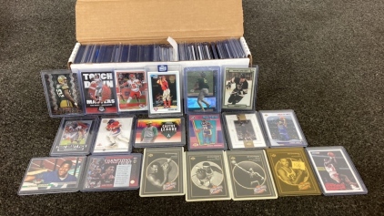 Box Of Collectible Sports Cards