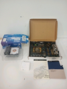 (1) Intel Pentium D Processor In Original Packaging (1) EVGA NForce4 Motherboard (1) USB to C Apple Power Adapter