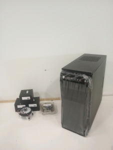 (3) CoolerOne RGB Socket 1151 Heatsinks (1) Intel 1156 Socket Heatsink (1) Unbranded PC Tower Case With Cooling Fans