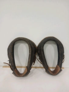 (2) Vintage Leather Horse Collars