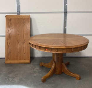 Oak Dining Table With Leaf