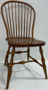 Wood Chair With Spoked Back