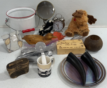 Mini Binoculars, Silverware, Picture Frame, Mirror, And More!