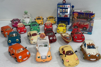 Vintage Chevron Cars And M&M&rsquo;s Machine Toy