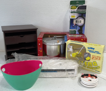 Stove-Top Popcorn Popper, Ceiling Fan Duster, FoodSaver*, Desk Organizer, And More!
