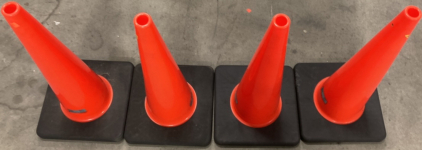 (4) Orange Cones