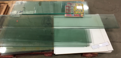 Pallet Of Various Shapes and Lengths Of Glass