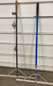 (2) Aluminum Landscape Rakes