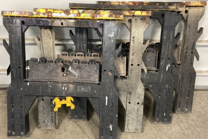 Set of 4 Plastic Sawhorses