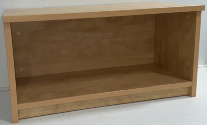 (2)Wood Shelf/Cubby/Entertainment Stand
