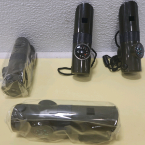 (4) Compass, Whistle, Light Combo