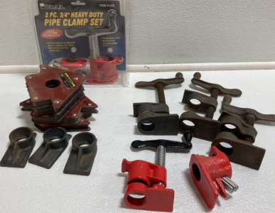 Assorted Pipe Clamps and Magnets