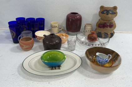Various Ceramic And Glass Kitcheware