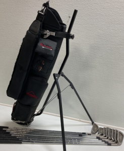 Small Oatrek Golf Caddy, (8) Golf Wedges