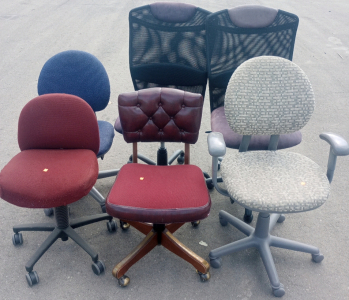 (6) Various Brands Padded Office Chairs