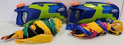 (2) Water Guns, (2) Kites