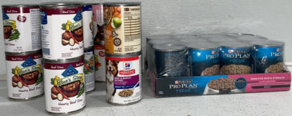 (28) Cans Of Dog Food