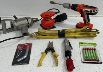 Vintage Sears* Reversible Drill, B&D* Electric Sander, B&D Drill (No Battery), And More!