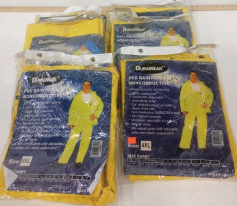 (6) Durawear PVC Non Conductive Rainsuits