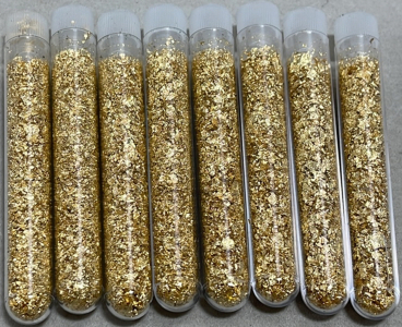 (8) Bottles Of Gold Flake/Leaf Gold