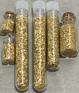 (6) Bottles Of Gold Flake/Leaf Gold