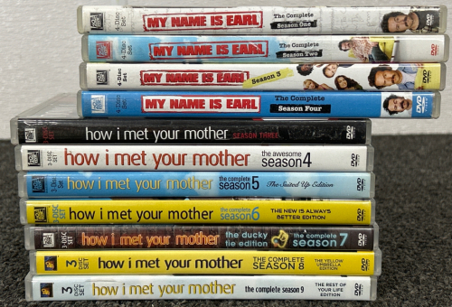 Tv Series: Season 1-4 of My Name is Earl and Season 3-9 of How I Met Your Mother