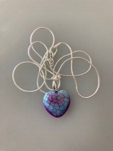 Agate Heart Necklace