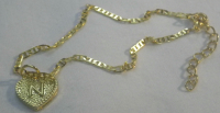 Gold Toned Chain Anklet