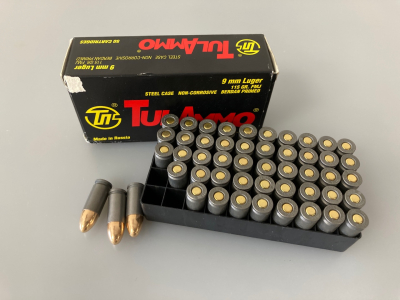 (50) Rds Tul Ammo 9mm Ammo