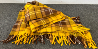 Yellow and Brown Throw