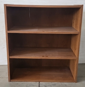 Wood 3 Shelf Media Storage Center