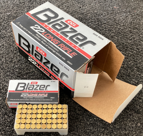 (500) Rnds. CCI Blazer 22 LR Ammo