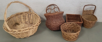 Small to Medium Sized Wicker Baskets