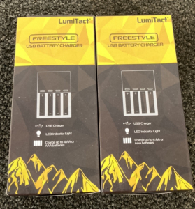 (2) LumiTact USB Battery Chargers