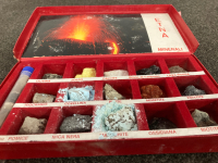 Box of minerals