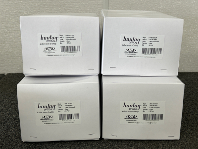 (4) Boxes of Bouton Optical Safety Glasses- Clear Uncoated (48 Pairs Total)