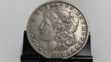 1884 Morgan Silver Dollar— Verified Authentic