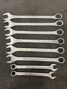 (6) China Pittsburgh Jumbo Wrenches and (2) Craftsman Wrenches