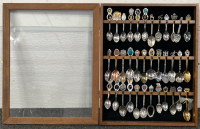 Complete Collection of Spoons in Showcase