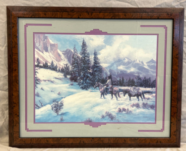 31&rdquo;x 25&rdquo; Framed Wall Art &ldquo;Mountain Scene&rdquo;