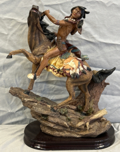 15&rdquo; Tall Native American Statue Decoration
