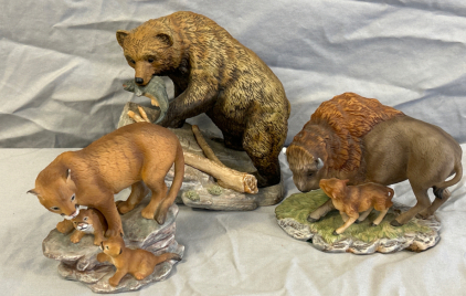 (3) Masterpiece Porcelain Figurines by &ldquo;Homco&rdquo;