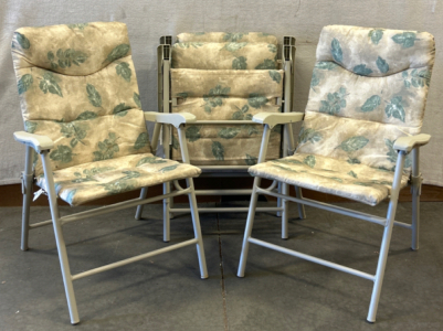 (4) Padded Patio Chairs