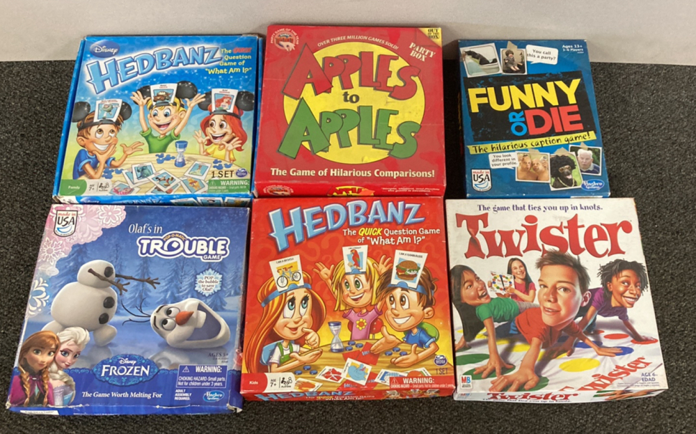 (6) Assorted Board Games